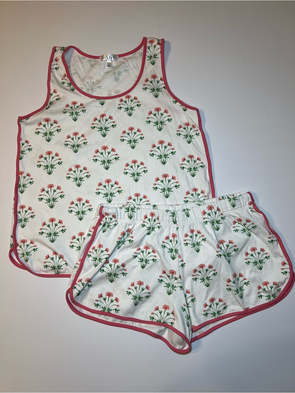 LAKE Pima Cotton Pajama Shorts Set size small